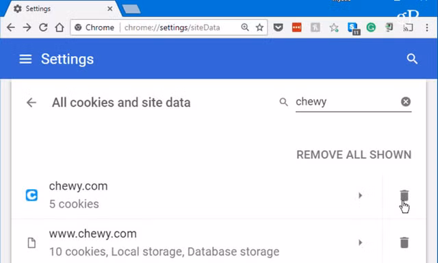 Cách xóa Cookie trên Google Chrome