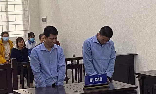 Các bị cáo tại tòa.