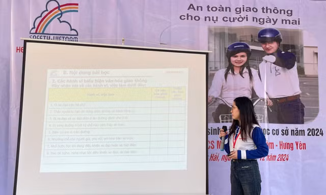 Gần 1.000 học sinh tham gia chương trình 'An toàn giao thông cho nụ cười ngày mai' do HEAD Tiến Cường tổ chức