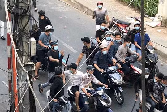 Cảnh hỗn chiến trên đường Trường Sa, quận 3