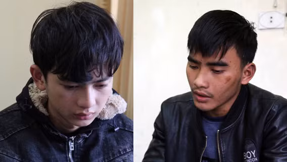 Nguyễn Đình Hiệp được xác định là kẻ trực tiếp dán quả mìn vào mắt camera cây ATM và kích nổ còn Nguyễn Đình Thành mua thuốc nổ, chế tạo mìn. Ảnh: Dân Trí