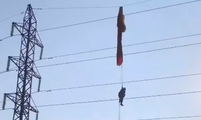 Người đàn ông nhảy dù mắc kẹt trên đường điện cao thế: Đề nghị công an xử lý
