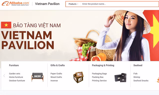 Việt Nam mở gian hàng quốc gia trên Alibaba