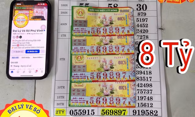 Người đàn ông mua vé số dạo khi đi chợ, trúng 4 tờ độc đắc hơn 7 tỷ đồng