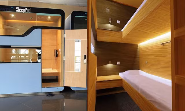 Buồng ngủ độc đáo cho khách chờ bay ở Nội Bài