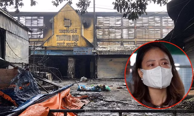 Tiểu thương khóc nghẹn khi Trung tâm thương mại Thủy Nguyên chìm trong 'biển' lửa