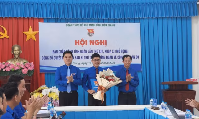 Anh Nguyễn Hữu Nghĩa giữ chức Phó Bí thư Tỉnh Đoàn Hậu Giang
