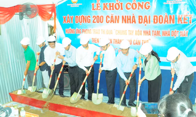 Cần Thơ khởi công xây dựng 200 căn nhà cho hộ nghèo