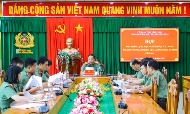 Xác minh tài sản, thu nhập 7 cá nhân thuộc Công an tỉnh Vĩnh Long