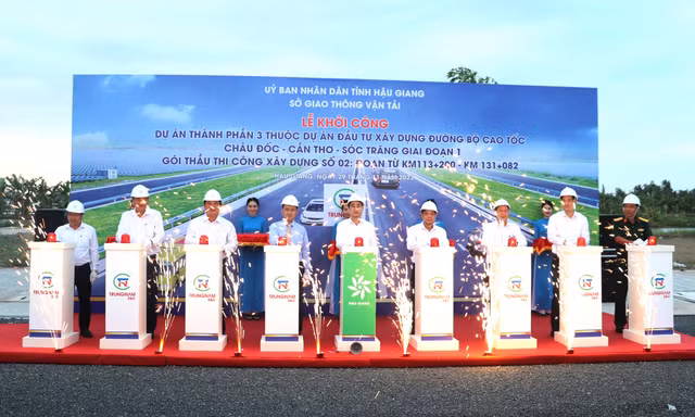 Hậu Giang khởi công gói thầu hơn 2.800 tỷ đồng của dự án cao tốc