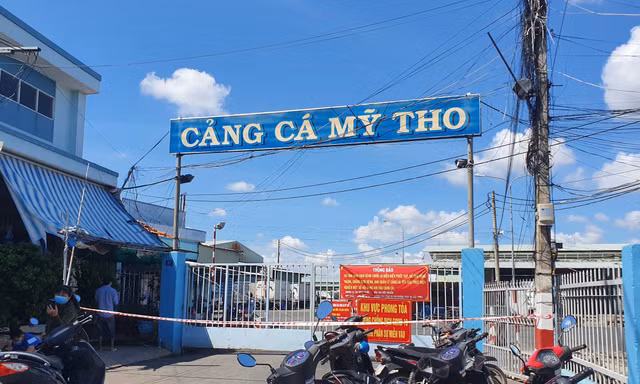 Phong tỏa cảng cá Mỹ Tho vì có nhiều ca nghi mắc COVID-19