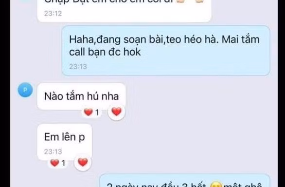 Nội dung tin nhắn lộ trên mạng