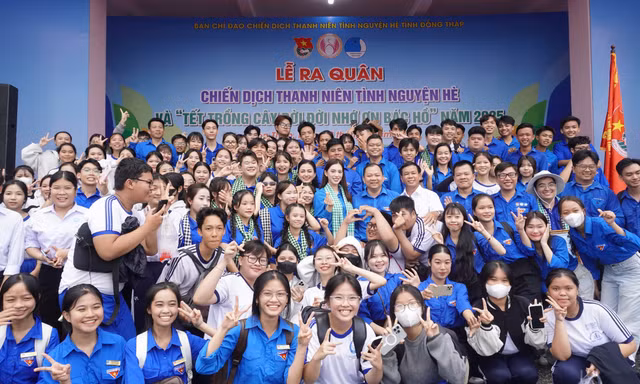 Hoa hậu Tiểu Vy là Đại sứ Chiến dịch Thanh niên tình nguyện Hè tỉnh Đồng Tháp năm 2025