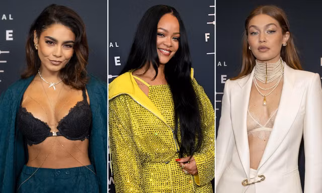 Gigi Hadid mặc nội y xuyên thấu ‘chặt chém’ loạt sao hở bạo tại show của Rihanna