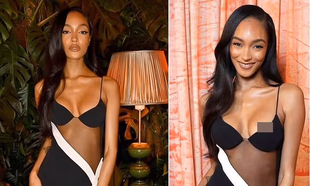 Diện váy xuyên thấu như mặc nội y đi sự kiện, Jourdan Dunn ‘hớ hênh’ điểm nhạy cảm
