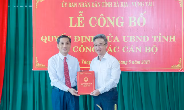 Bà Rịa-Vũng Tàu công bố quyết định về công tác cán bộ