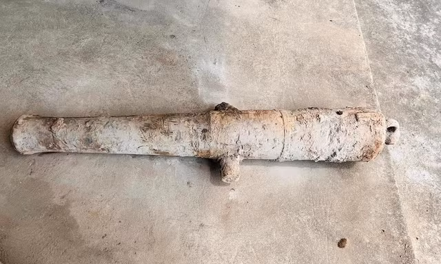 Phát hiện súng thần công thời nhà Nguyễn ở Hải Phòng