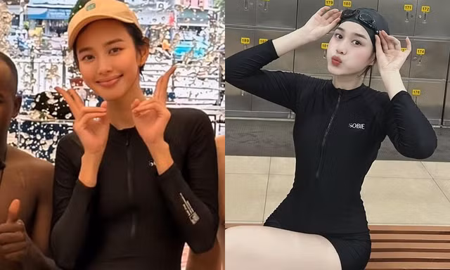 Sau Thùy Tiên, đến lượt Hoa hậu Đỗ Thị Hà chuộng mốt "áo tắm kín bưng"