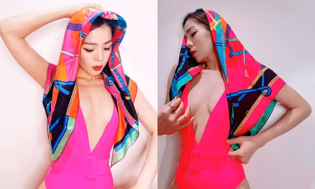 'Sốc nặng' với phản ứng của cư dân mạng trước loạt hình Lệ Quyên khoe ngực đầy