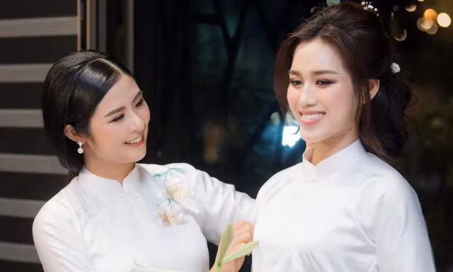 Hoa hậu Đỗ Thị Hà đẹp như thiên thần trong lần đầu tiên làm điều này cho đàn chị Ngọc Hân