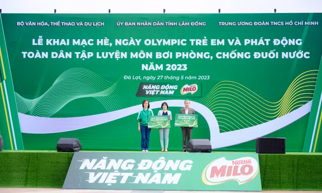 Nestlé MILO đồng hành cùng chương trình bơi an toàn, phòng chống đuối nước năm 2023 