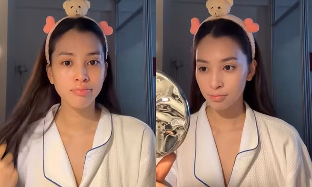 Hoa hậu Tiểu Vy tiếp tục khoe mặt mộc 100%, riêng lần này để lộ một nhược điểm nhỏ