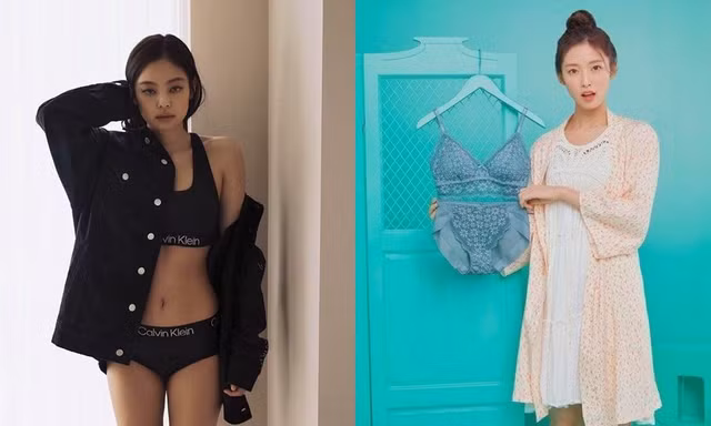 Sự tương phản thú vị khi xem ảnh Jennie BLACKPINK và Arin Oh My Girl chụp đồ nội y