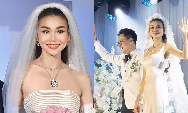 Thay 3 bộ váy nhưng Thanh Hằng chỉ yêu thích mỗi món phụ kiện này trong suốt lễ cưới
