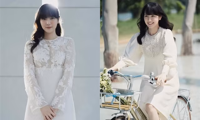 Hải Tú diện đồ nhạt nhòa trong MV "Chúng Ta Của Tương Lai", khác hẳn ngoài đời