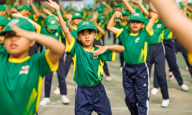 11.032 học sinh Tiểu học tỉnh Bình Dương lập kỷ lục Việt Nam với màn đồng diễn thể dục