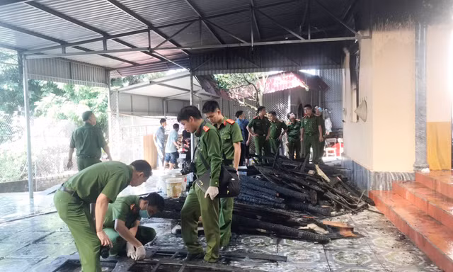 Hiện trường vụ cháy.