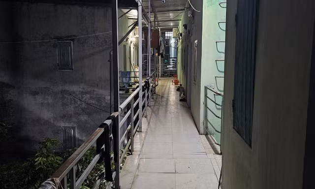 Hành lang nơi xảy ra vụ việc.