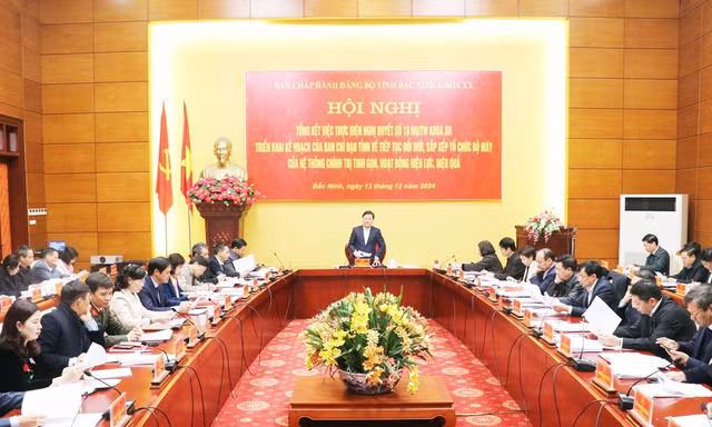 Ban Chấp hành Đảng bộ tỉnh Bắc Ninh khóa XX tổ chức Hội nghị tổng kết thực hiện Nghị quyết số 18 của Ban Chấp hành Trung ương Đảng.