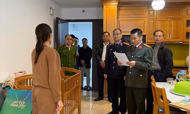 Cơ quan Công an tiến hành hoạt động tố tụng với bị can.