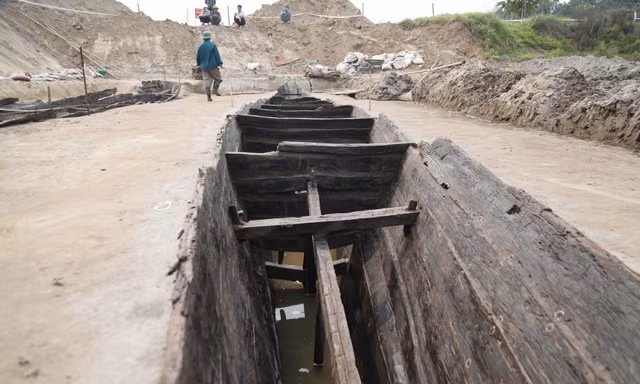 Thuyền cổ ở Bắc Ninh mới khai quật có kỹ thuật phức tạp nhất Việt Nam