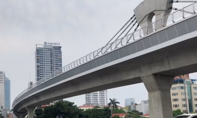 Dự án metro Nhổn – ga Hà Nội đã thi công xong đoạn tuyến trên cao