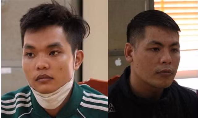 Hai đối tượng Chanh, Thịnh. Ảnh Công an cung cấp.