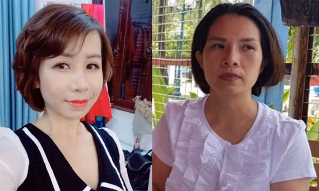 Hai đối tượng Mai (trái) và Thuý.