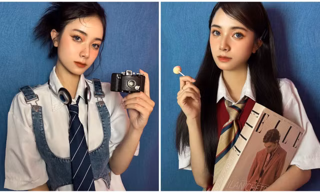 Vẻ đẹp ngọt ngào qua bộ ảnh 'Kỉ yếu kiểu Mỹ' của cô nàng có ước mơ đặt chân vào trường Nhân Văn