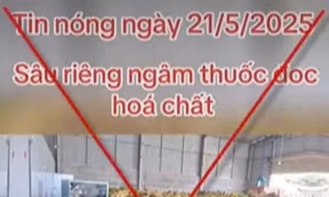 Xử phạt người tung tin 'sầu riêng ngâm hoá chất' 