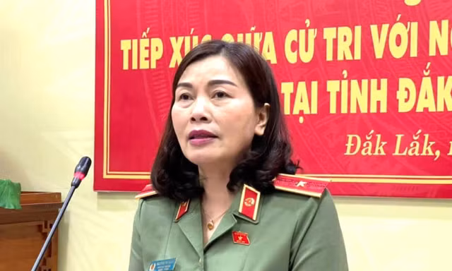 Thiếu tướng Nguyễn Thị Xuân vẫn đảm nhận nhiệm vụ đại biểu Quốc hội