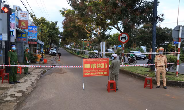 TP. Gia Nghĩa phong tỏa nhiều khu vực liên quan đến COVID-19