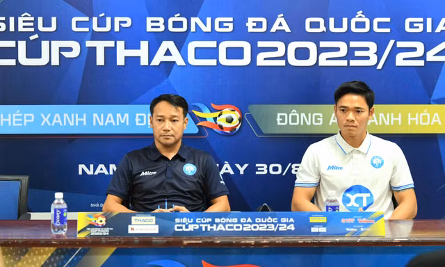 Siêu cúp bóng đá Quốc gia - Cúp THACO 2023/2024: Thép Xanh Nam Định đã sẵn sàng cho chiến thắng trên sân nhà 