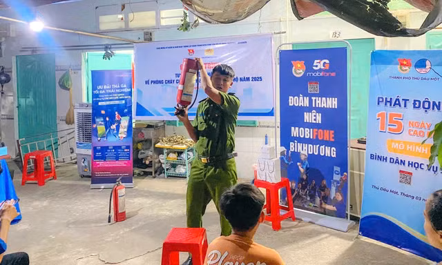 Nhiều hoạt động ý nghĩa của tuổi trẻ công an Bình Dương trong Tháng Thanh niên