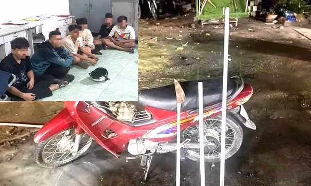Tóm gọn nhóm cướp nhí cùng hung khí tại Bình Dương