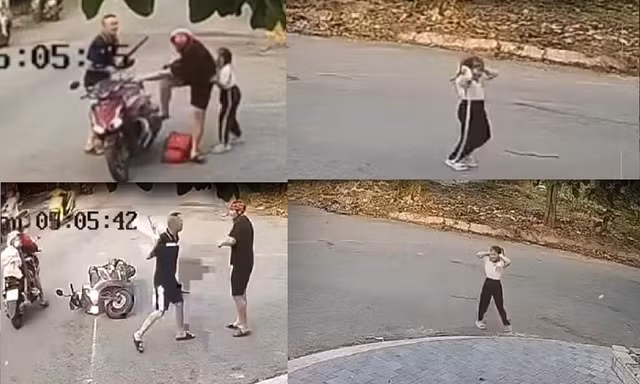 Bắt tài xế dùng gậy bóng chày đánh người đàn ông giữa đường khiến bé gái hoảng loạn