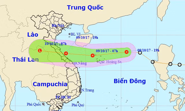 Áp thấp nhiệt đới giật cấp 8, gây mưa lớn trên diện rộng