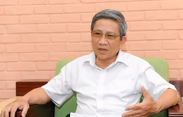 GS Nguyễn Minh Thuyết - Tổng chủ biên chương trình giáo dục phổ thông tổng thể. Ảnh: Mạnh Thắng.