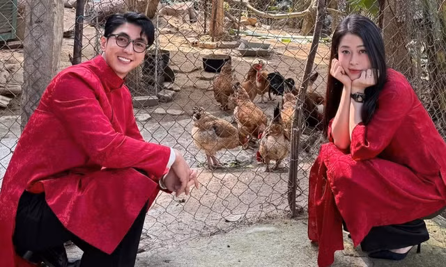 Hoa hậu Mùng 1 Tết: Thùy Tiên đón Giao thừa cùng bố, Phương Nga chụp ảnh ngoài chuồng gà