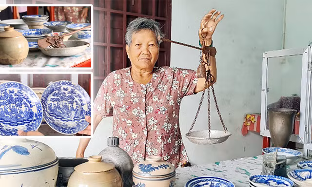 Cụ bà 76 tuổi ở Bình Phước sưu tầm đồ cổ để la liệt trong nhà